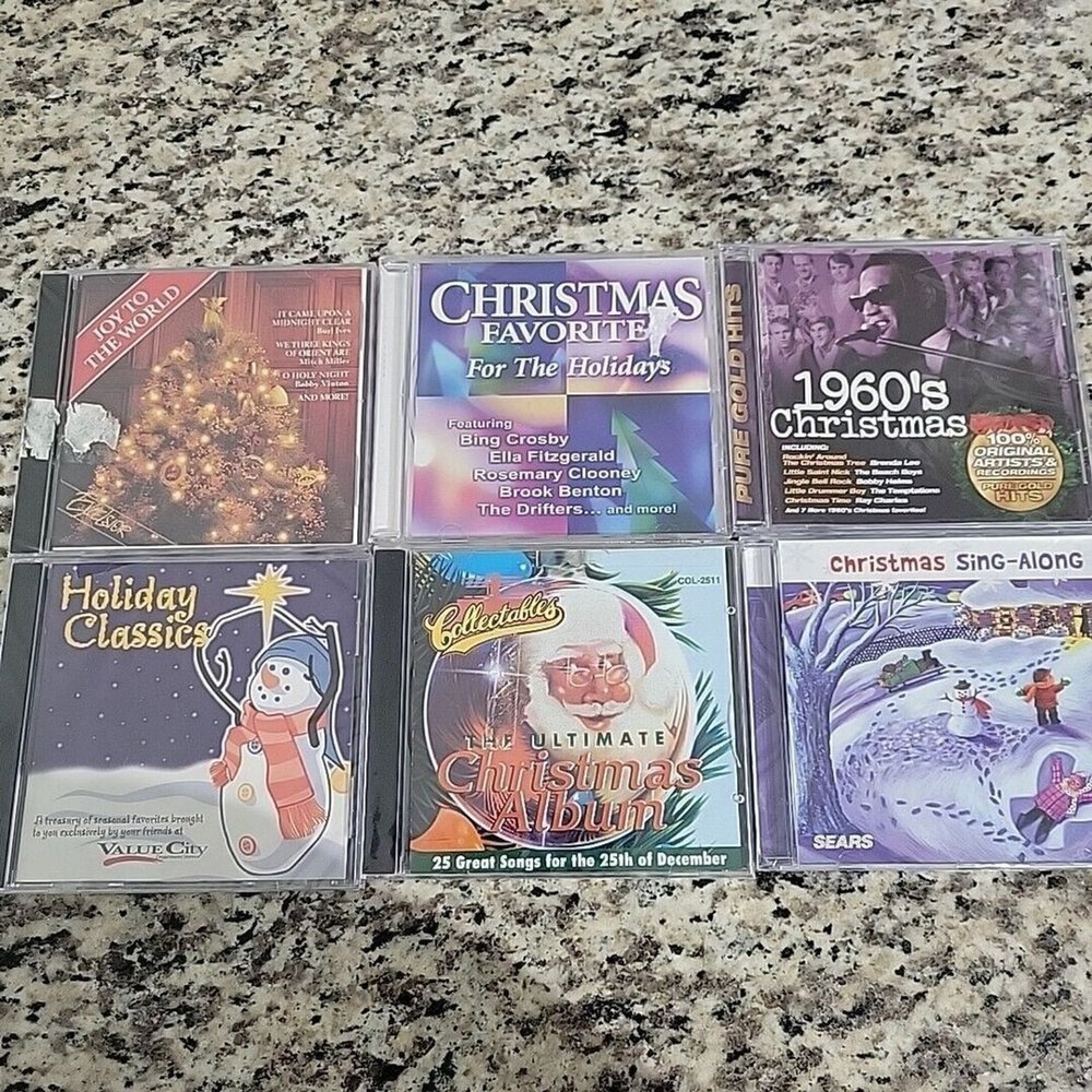 Lot Of 6 Mixed Genre Christmas CDs 2